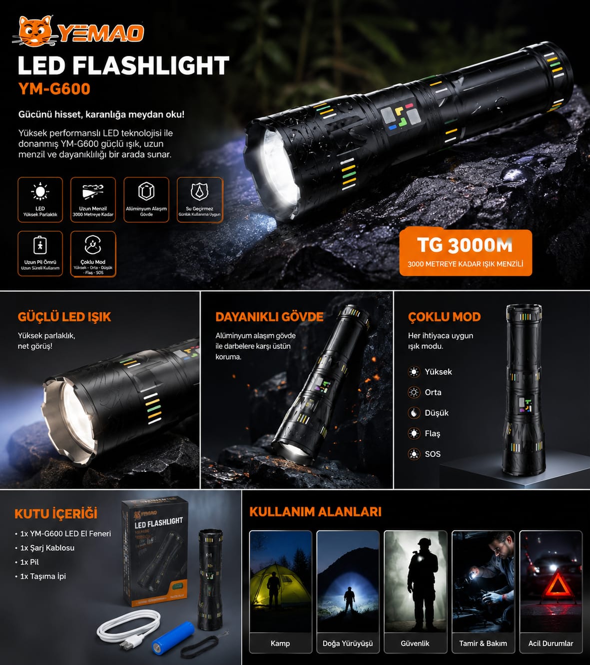 LEND FLASHLIGHT EL FENERİ